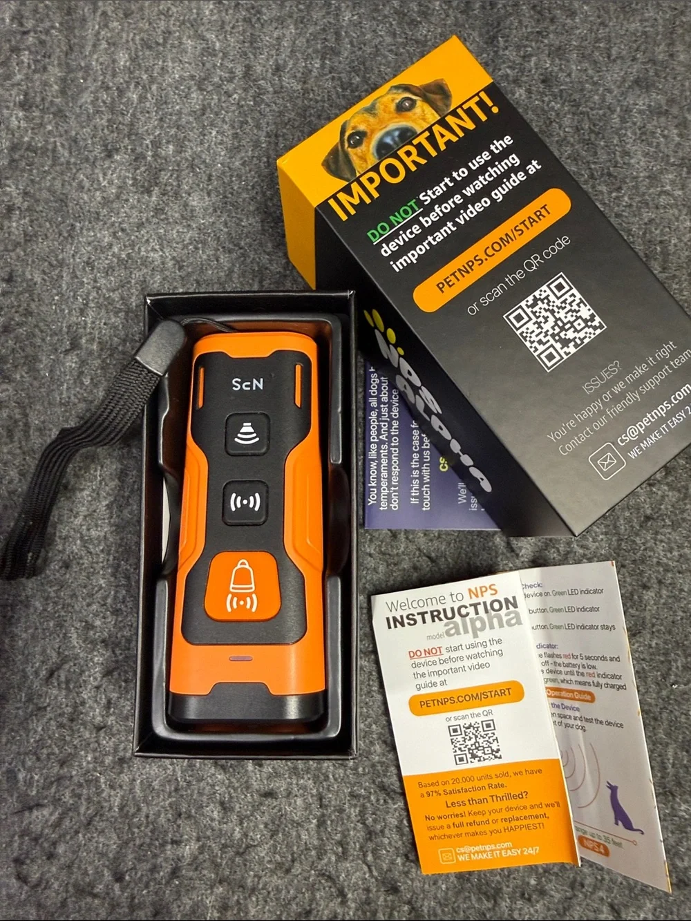 Pet Housebreaking — Black with Orange Accents